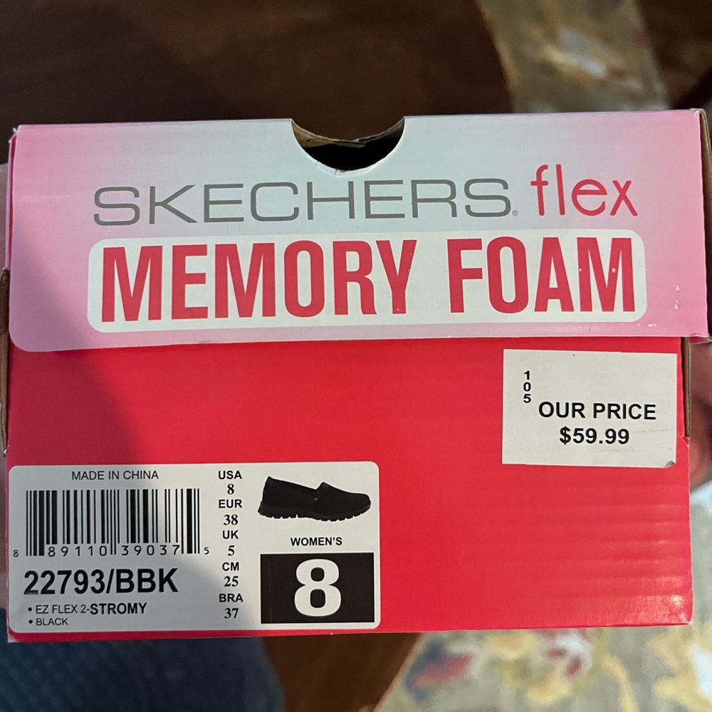 Skechers Black Slip-On Memory Foam Flats - Picture 5 of 5